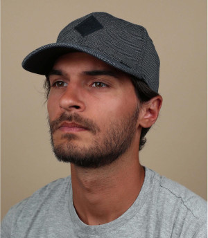 Casquette visière courbée chevro 6 panel curved fishgrade navy